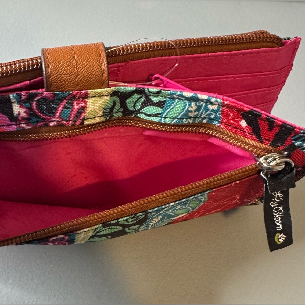 Lily Bloom Multicolor romantic Patchwork Wallet N… - image 9